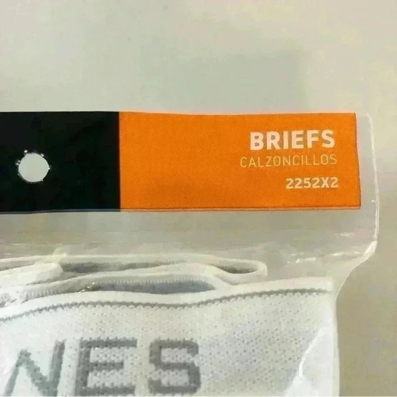 Hanes New Men’s 3 Pack White Tagless Briefs size 2XL Soft Breathable Full Rise - Picture 6 of 12